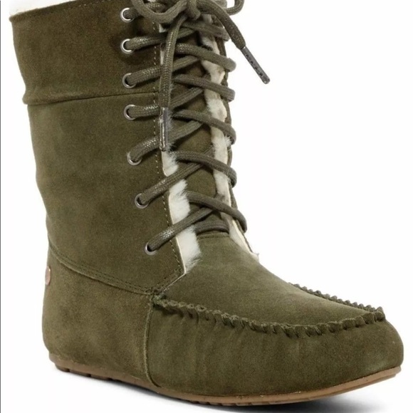 Emu Shoes - Emu Winter Brooklyn Boots Suede Sheepskin Lining